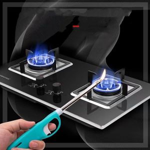 Briquet à bougies de cuisine Métal Abs Butane Cuisinière à gaz <span class=keywords><strong>Cheminée</strong></span> Pilote Briquets Rechargeable Multi - Product Image 5