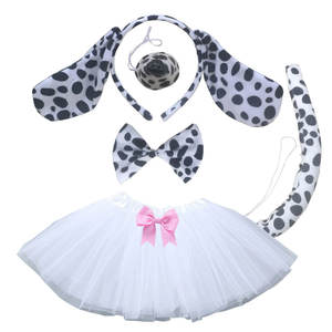 קריקטורה חמודה <span class=keywords><strong>pug</strong></span> אוזניים ראש רצועת עניבה קשת עניבת זנב אף זנב פיל חצאית סט קרניבל cosplay - Product Image 6