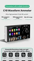 AIXUN I2C C10 Ampèremètre numérique à forme d'onde ultra-précis 0-36V, testeur de détection de charge et de mesure de tension F290