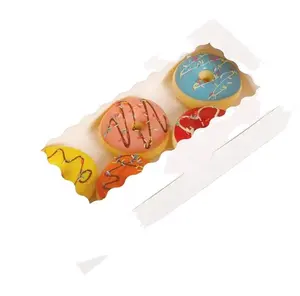 스낵 햄버거와 식품 포장 그라비어에 대 한 핸들과 하이 퀄리티 재활용 크래프트 종이 케이크 상자 인쇄
