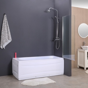 <span class=keywords><strong>Mampara</strong></span> de Ducha con Bisagras de Vidrio Templado Cromado Económico de 750x1400mm - Product Image 3