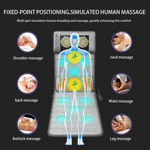 <span class=keywords><strong>Matelas</strong></span> de massage électrique multifonctionnel Emoka en cuir PU supérieur avec pétrissage Shiatsu, chauffage et contrôle de la minuterie - Product Image 4