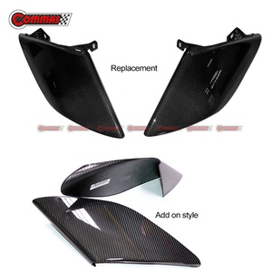 Clapets d'admission d'air latéraux de style OEM en fibre de carbone sèche de qualité supérieure pour Ferrari 488 - Product Image 5
