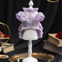 Robe de princesse de luxe en tulle et polyester, respirante, confortable, brodée, pour animaux de compagnie, personnalisable, moderne, pour mariage, vente en gros