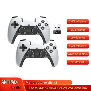 Per M8/M15 Stick,<span class=keywords><strong>PC</strong></span>,<span class=keywords><strong>Android</strong></span>,Smart TV,TV-box, gioco-box Dual Player 2.4G <span class=keywords><strong>Controller</strong></span> di gioco senza fili - Product Image 2