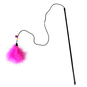 Jouet interactif pour chat avec plumes et clochette, bâton de chatouillage en plastique, mignon jouet pour chat, canne à chatouiller, transfrontalier - Product Image 5