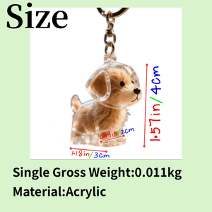 प्यारा कार्टून पालतू बाल पेलेंट कीचेन इको फ्रेंडली वाटरप्रूफ स्टोरेज बॉक्स टेडी हस्की कोरगी हाइलैंड डॉग - Product Image 3