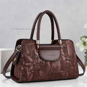 Trendy Single <b>Strap</b> Crossbody <b>Shoulder</b> Handbag for Middle-Aged Mother's Use PU Material Zipper Closure - Product Image 5