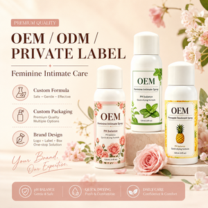 Spray Yoni Instantané OEM <span class=keywords><strong>Naturel</strong></span> <span class=keywords><strong>pour</strong></span> Soins Intimes Féminins, Anti-transpirant, Fraîcheur Apaisante, Végétalien, pH Équilibré, Déodorant à la Rose - Product Image 2