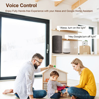 Module d'interrupteur intelligent TUYA Zigbee avec commande vocale, télécommande, variateur d'intensité, minuterie, neutre invisible, mini-interrupteur 1, 2 ou 3 voies