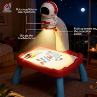Machine à dessin par projection Chengji, thème astronaute de dessin animé, tablette éducative et d'apprentissage pour le dessin et le gribouillage