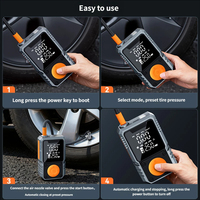 Compresseur d'Air Portable pour Voiture 150psi, Gonfleur de Pneus Électrique 22L/min, Pompe à Ballon et Pneus