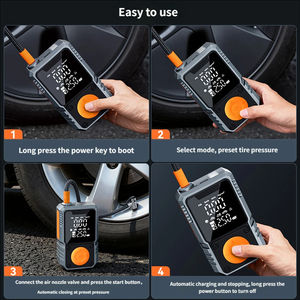 Compresseur d'Air Portable pour Voiture 150psi, Gonfleur de Pneus Électrique 22L/min, Pompe à Ballon et Pneus - Product Image 2