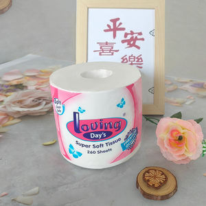 מדגם חינם 3 רובדי גליל נייר טואלט רגיל מתפוררים רקמות אמבטיה חזקה 160g/רול עשוי חומר באיכות גבוהה - Product Image 2