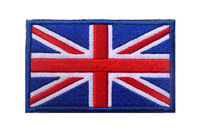 Patchs en tissu brodés à velcro drapeaux nationaux du monde entier, badges européens (Royaume-Uni, France, Allemagne) et style américain pour les États-Unis