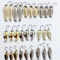 Kit de leurres métalliques assortis avec boîte à pêche, ensemble d'appâts rotatifs réfléchissants pour la pêche au bar, à la truite, en eau douce et en eau salée