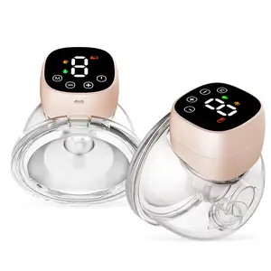 LCD Display Silicone Portable Wireless Hot Selling Wearable Electric Breast Pump 3 Main Modes Light Weigh Multifunctional