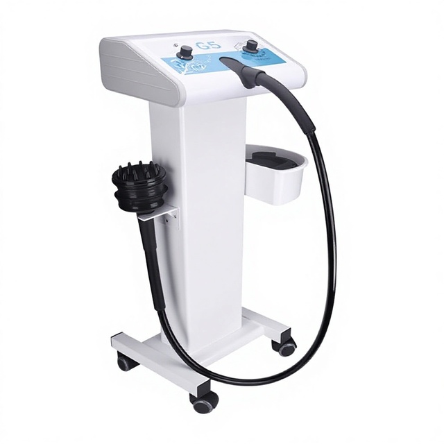 Vertical G5 Chrome Alloy Body-Slimming Vibration Massage Machine with 5-Head Zoom Technology for Leg & Waist Care Standing Type