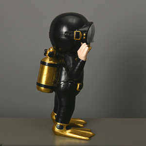 Nouvelle pièce de <span class=keywords><strong>décoration</strong></span> de musée marin de conception Ornement d'artisanat de plongeur en résine moderne - Product Image 3