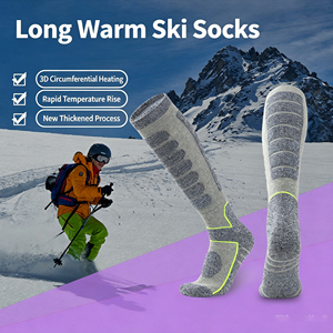Calcetines de Esquí de Algodón Premium OEM y ODM al por Mayor, Calcetines de Snowboard Cálidos, Transpirables y Antideslizantes para Actividades al Aire Libre - Product Image 1