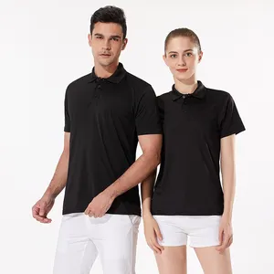 New Couple Polo T Shirt Plus Size Slim Design Breathable Men's Blank Polo Shirt 100% Polyester Fabric Multicolor Custom Logo TCD