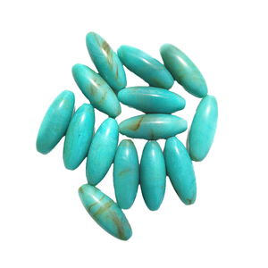 Perles ovales longues en acrylique écologique, grandes, en plastique Lucite, pour la confection de bijoux, accessoires de tissage, vente en gros - Product Image 3