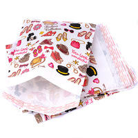 Enveloppe en poly rose avec motifs OEM, emballage de courrier en plastique pour la livraison de courrier, sac cadeau pour noël, 10x13, 50 pièces