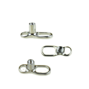 Piercing dérmico de base de anclaje dérmico con rosca interna de titanio de grado Fuxuan ASTM F136 - Product Image 6