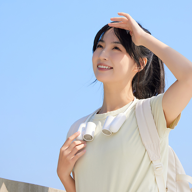 Portable Neck Fan Hands Free Bladeless Battery Operated Wearable Cooling Airflow 360 Bendable Personal Turbo Hang Neck Fan