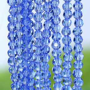 スパークリングクリスタルビーズ8mmファセットRondelleクリスタルランプワークガラスビーズブレスレット製造用 - Product Image 5