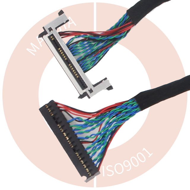 Oem Lvds Cable 20 30 60 50 51 Pins for Lcd Panel sony samsung Lvds Cable Flex 40 Pin Lvds Cable