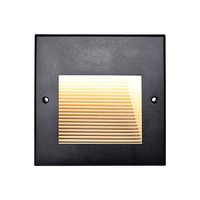 Lampe murale LED encastrée étanche IP65 3W, aluminium, pour extérieur et intérieur, couloir, terrasse, allée, éclairage de marche d'escalier