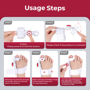 <span class=keywords><strong>Correcteur</strong></span> d'<span class=keywords><strong>hallux</strong></span> <span class=keywords><strong>valgus</strong></span> pour enfants Tech Love, best-seller, avec coussin en silicone souple pour un réglage de l'angle sûr et un soulagement de la douleur - Product Image 3