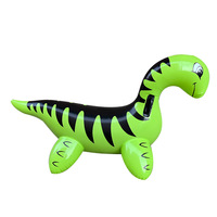 Flotteur de piscine gonflable dinosaure d'été en gros pour adulte, dragon à 2 poignées, jouet de piscine à monter pour enfant