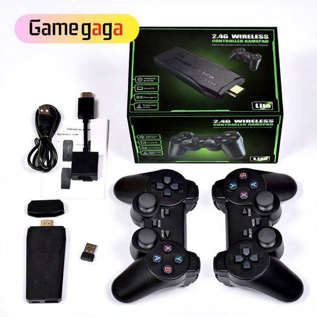 Wholesale M8 Game Stick  4K HD TV Built in 20000 Games Video Game Console with Wireless Controller Gaming Console