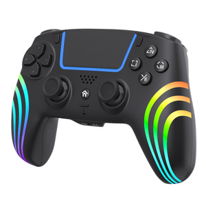 Manette de <span class=keywords><strong>jeu</strong></span> Bluetooth pour PS5, joystick à détection de mouvement, vibration, manette sans fil avec effet d'éclairage RVB coloré - Product Image 1