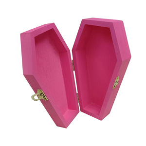 Wooden Pet Urn Coffin Shape Pine Material Desktop Storage <b>Box</b> For Pet <b>Memorials</b> Gothic Decorative <b>Box</b> - Product Image 4