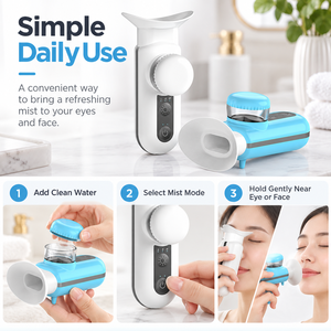 Applicateur de brume nano pour le contour des yeux avec pulvérisation de 4 <span class=keywords><strong>à</strong></span> 5 microns et soin chauffant pour les routines de beauté <span class=keywords><strong>à</strong></span> domicile, au bureau et en voyage - Product Image 5
