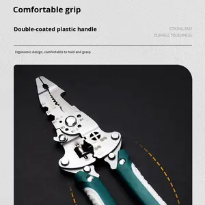 كماشة سلك قابلة للطي متعددة الوظائف من الدرجة الصناعية ، كماشة لقطع الأسلاك ، برغي شد لولبي لسهولة الاستخدام - Product Image 4