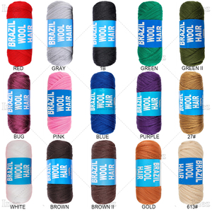 Tự Nhiên Màu Đen Brazil Len Tóc Cho Phi Crochet Bện Mềm Faux <span class=keywords><strong>Locs</strong></span> Jumbo Bện Tổng Hợp Phần Mở Rộng Tóc Cho Phụ Nữ - Product Image 5