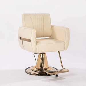Chaise de coiffure de luxe avec rotation à 360° °   Chaise de coiffure pivotante et hydraulique, réglable en hauteur, en cuir PU pour salon, spa - Product Image 6
