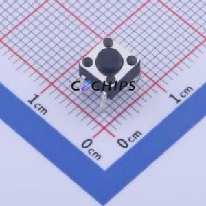 K2-6639DP-A3SW-04 Tactile Switch Through hole Component (THT)-4P,6x6mm Switch 1.8N Through Hole 6mm 6mm - Product Image 1