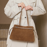 Sac fourre-tout en cuir finition satinée, luxe discret, designer Lujo Origin pour femmes, usine OEM ODM