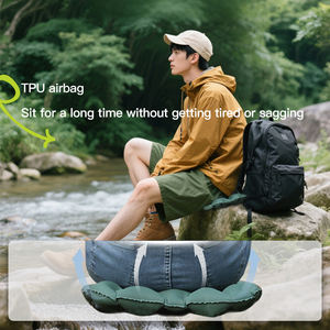 Portable Foldable <strong>Air</strong> Seat <strong>Cushion</strong> for Office Wheelchair Car Truck Driver Square Inflatable Chair <strong>Cushion</strong> for Outdoor Use - Product Image 5