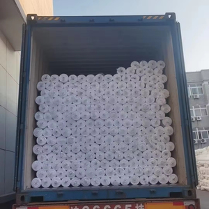 Giá Rẻ Phi Sáp Khối Rắn 44/45Inch Poplin Vải Polyester In Vải <span class=keywords><strong>100</strong></span> Chất Liệu Màu Trắng Dệt Đồng Bằng Trọng Lượng Nhẹ - Product Image 3