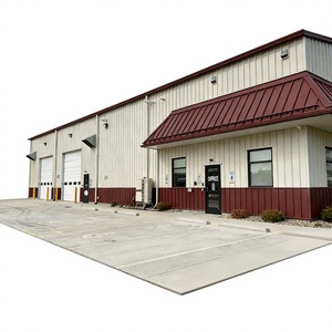 Structure en acier, garage industriel, entrepôt, imperméable, résistant aux tremblements de terre, design moderne, durée de vie de 50 ans, certifié ISO - Product Image 1