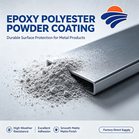 Revêtement en poudre époxy polyester mat, brillant, noir mat - Écologique, sans solvant, pour quincaillerie, meubles et équipements