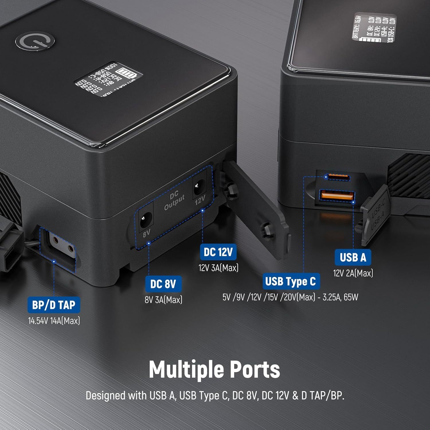 Neewer Vマウントバッテリー PS099E タイプCケーブル付き、6800mAh