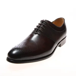 2020 new high quality leather oxford comfortable italian designer mens  black  upper  leather dress shoes for men