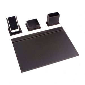Vega 4-Piece Leather <b>Desk</b> Set with Office Organizer <b>Desk</b> <b>Pad</b> Mouse <b>Pad</b>-Premium Accessories for Home or Office - Product Image 1